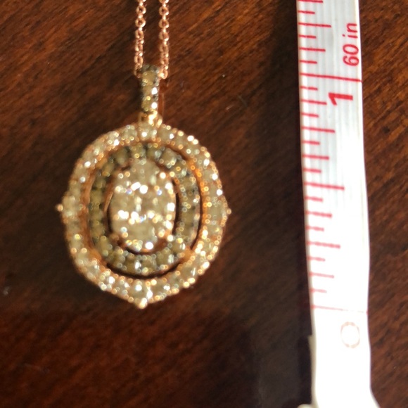 Le Vian White and Chocolate ® Diamond Pendant - Picture 4 of 6
